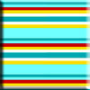 Zutano Aqua/Red Multi Stripe
