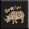 Zutano Leopard "Rhinopard" Black T-shirt