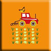 Zutano Farm Fresh "Tractor" Print