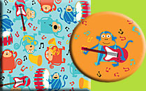 Zutano Jazzy Chimps Print