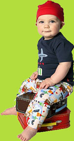 Zutano Flying High "Stow Away" Short Sleeve T-shirt