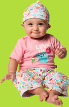 Zutano Mochi T-shirt, Pant and Hat