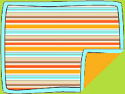 Zutano Miami Stripe - Orange Blanket 