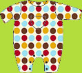 Zutano Big Dot Chocolate Coverall