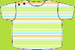 Zutano Celery Multi Stripe Short Sleeve T-shirt