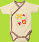 Zutano Itzy-Bitzy Meadow Marsh Organic Cotton Short Sleeve Bodysuit