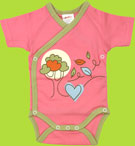 Zutano Itzy-Bitzy Windy Days Organic Cotton Short Sleeve Bodysuit