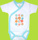 Zutano Sorbetti "Popsicle" Short Sleeve Onesie