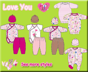 Zutano Newborn Clothing in Love You Print