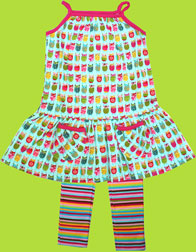 Zutano Owls Puff Pocket Dress