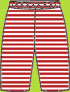 Zutano Red Candy Stripe Pants