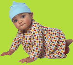 Zutano Big Dot Chocolate Long Sleeve Dress