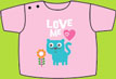 Zutano Mochi "Love Me" Pink Short Sleeve T-shirt