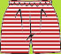 Zutano Red Candy Stripe Shorts