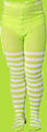 Zutano Lime/White Stripe Tights