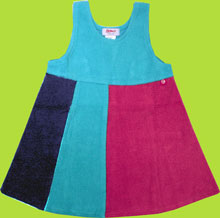 Zutano Toddler Cozie Tri-Color Jumper Dress, Fuchsia 