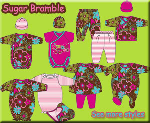 Zutano Newborn and Preemie Clothing in Sugar Bramble Print