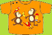 Zutano Monkeys "Picnic" T-shirt