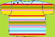 Zutano Pink/Aqua Multistripe Short Sleeve T-shirt