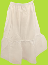 Zyno white childrens half slip