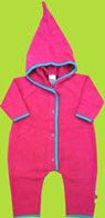 Fuchsia Cotton Sherpa Elf Onesie