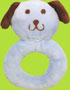 i-play i-play Green Sprouts Organic Velour Dog Ring Rattle