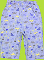 Origins Blue Dinosaur Print Organic Yoga Pant