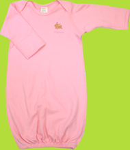 i-play Green Sprouts Pink Bunny Organic Gown 