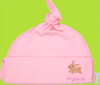 i-play Green Sprouts Pink Bunny Organic Knot Cap 