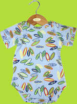 i-play Green Sprouts Organic Bamboo Bodysuit Surfboards