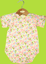 i-play Green Sprouts Organic Bamboo Bodysuit Tropical Cutouts 