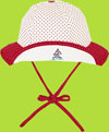 le top baby girl Red/White Stripes and Dots Sailor Hat